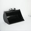 500mm Flat Plain Bucket Attachment No Tooth Bucket W/ 2 Pins For Mini Excavator