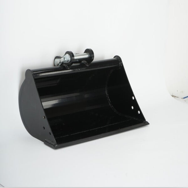 500mm Flat Plain Bucket Attachment No Tooth Bucket W/ 2 Pins For Mini Excavator