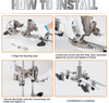 Mortise Mortice Lock Jig Door Lock Hole Opener Kit w/Tungsten Cutter 18/22/25mm