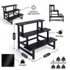 Metal Plant Stand Display Rack Flower Pot Shelving Organiser Decor Garden Patio