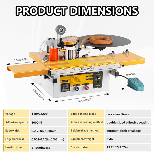 Automatic Edge Banding Machine for Woodworking Curve Straight Edge Bander