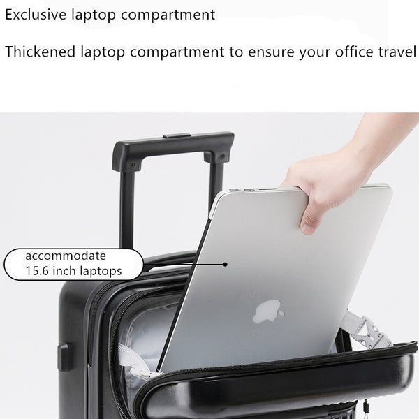 Carry-On Suitcase with USB Charging Port TSA Lock Universal Wheel Travel Luggage