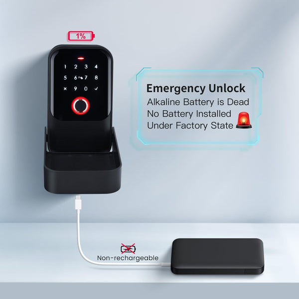 Smart Key Lock Box Fingerprint Waterproof Key Safe TT-Lock APP for Airbnb Home