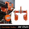 1T Crane Pull / Push Type I Bar Beam Track Girder Trolley Girder Trolley + Chain