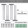 4PCS Wine Glass Racks Metal Wine Glass Holder for Kitchen Bar Decor Wall Mounted