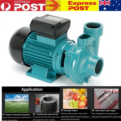 Water Pump Brushed Motor Booster Pump Flow Self-priming Pump 420L/min 3000RPM AU
