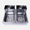 Commercial Electric Deep Fryer Benchtop Pasta Cooker w/ 2 Noodles Filters 6L+6L