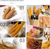 2L  5 Molds Commercial Manual Churro Maker Stainless Steel Churrera Machine AU