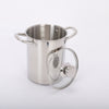 4L Kitchen Stainless Steel Deep Fryer Pot with Mesh Basket & Lid All Stovetops