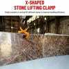 Lifting Clamps Marble Plate Clamp Stone Carrying Clamps Open 8-30cm Load 280kg