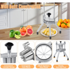 Stainless Steel Blade Fruit Lime Cutter 8 Section Manual Fruit Slicer for Home