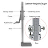 Digital Height Aperture Depth Gauge Height Vernier Caliper Pocket Ruler 0-300mm