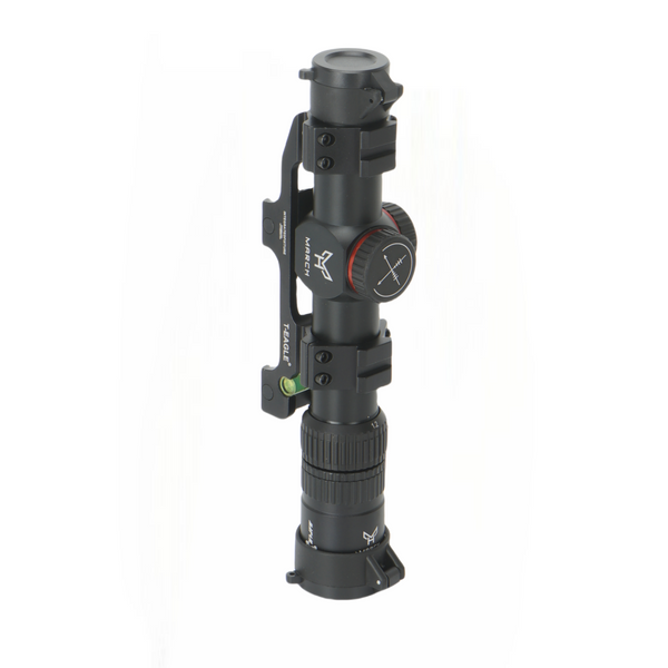 Rifle Scope 1.2-6x24 MOA Reticle Clear Green-Coated Lens Flip-Back Lens Covers