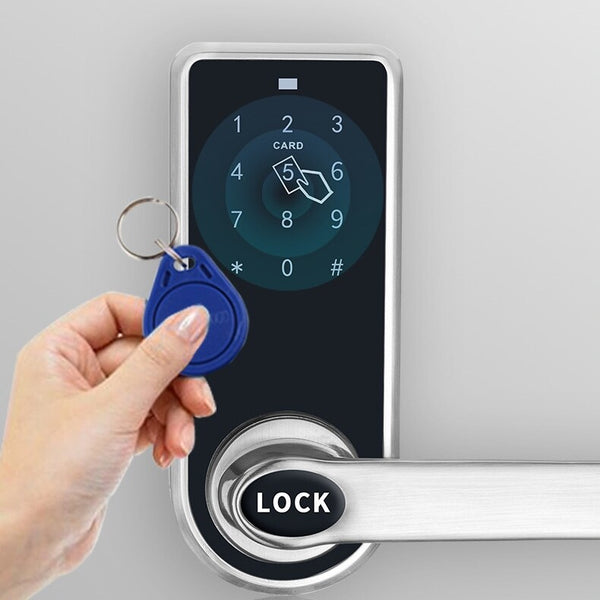 Electronic Door Lock 3-in-1 Password RFID Card Touchscreen Keypad Smart Lock