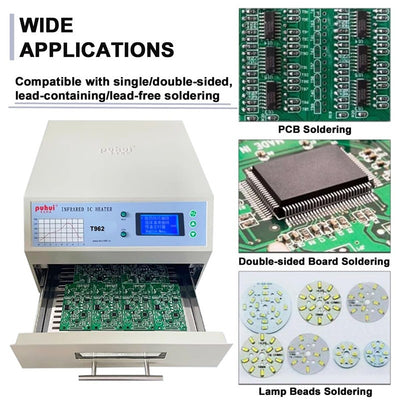 Reflow Oven Desktop Infrared Soldering Machine Infrared Reflow Oven IC Heater AU