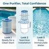 1 Pack Replacement Pool Filter Cartridge for Astral Hurlcon ZX75 ZX50 CF75 78096