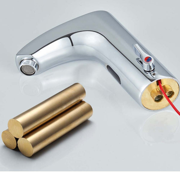 Bathroom Sink Automatic Sensor Control Tap Hands Free Public Water Mixer Faucet