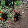 2in1Rotary Cultivator Garden Rotary Tiller Adjustable Stainless Steel Poles Hand