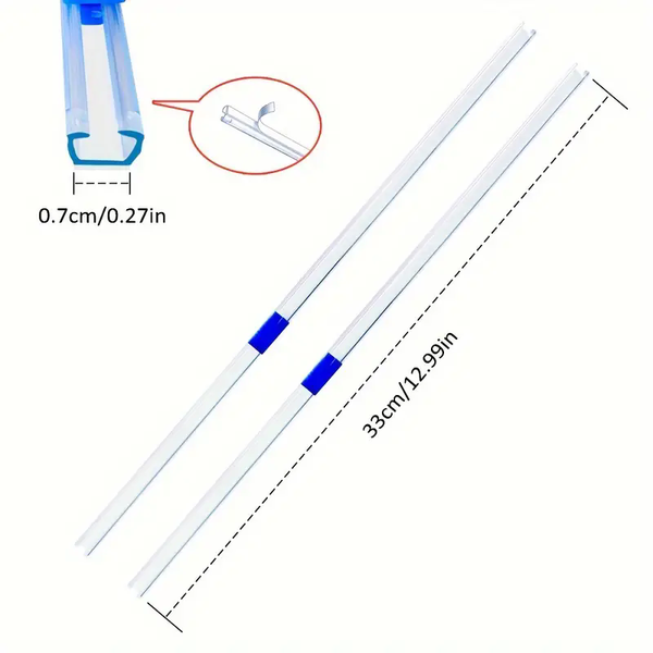 6 Pcs Slide Cutter 12.9 Inches Replacements for Plastic Food Wrap Self Adhesive