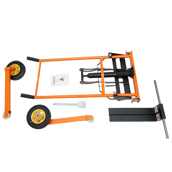 200kg Manual Forklift Platform Stacker Walkie Stacker 900mm Adjustable Forks