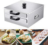 Cantonese Rice Noodle Rolls Machine,Double-layer Steamer Vermicelli Roll Steamer