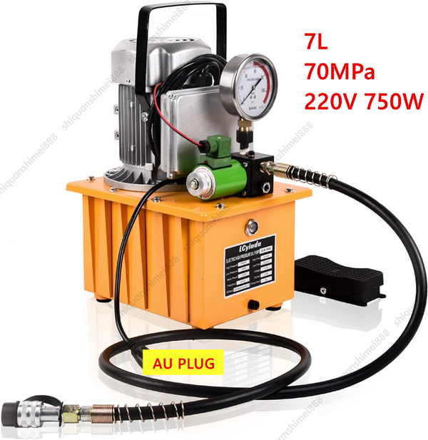 7L Hydraulic Electric Solenoid Single Acting Pump 10152 PSI 220V 750W AU