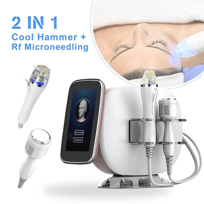 2 in 1 Golden RF Micron-eedle Machine with Cold Hammer Facial Skin Rejuvenation