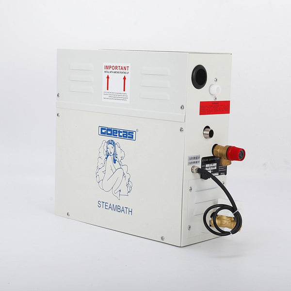 220V 6KW Auto Draining Steam Generator Shower Sauna Spa Steam Bath Generator AU