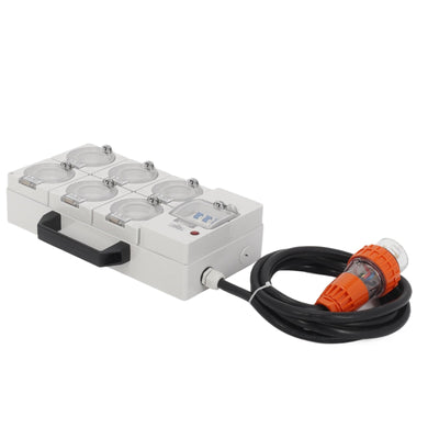 Portable Power Board Adapter 3 Phase 5 Pin 32 Amp Supply 250V 15 Amp Outlets AU