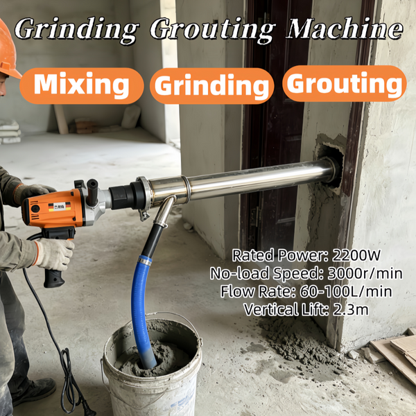 3IN1 Portable Cement Filling Grouting Machine Door Joint Mortar Pouring Tool
