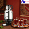 Electric Turkish Tea Maker Double Pot Kettle Infuser 4L Kettle + 1L Teapot Kits