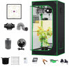 Grow Tent Complete Kit 100W LED Grow Light + Carbon Filter Combo Growbox
