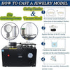 3IN1 Vacuum Investing Casting Machine Melting Furnace Jewelry Lost Wax Casting