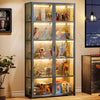 Figures Showcase Lego Display Cabinet w/ Acrylic Door Clear Bookshelf 4/5 Tier