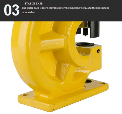 Hydraulic Hole Puncher w/ 4 Dies for Iron Plate Copper Aluminum Stainless Steel