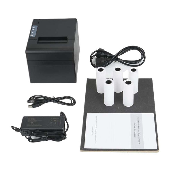 80mm Commercial Thermal Receipt Printer Auto Cutter ESC/POS Print USB Connection