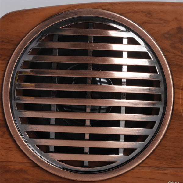 Portable AM FM Radio | Mains/Rechargeable Battery | Wood Effect | Retro Style