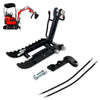 Hydraulic Thumb Clip for Mini Excavators Attachments L-Shaped Brack Easy Pick Up