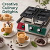 Cone Wafer Making Machine Snack Machines Edible Coffee Cup Waffle Makers Machine