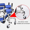 Mobility Walking Aid Walker Frame w/6 Wheels&Seat For Handicapped Rehabilitation