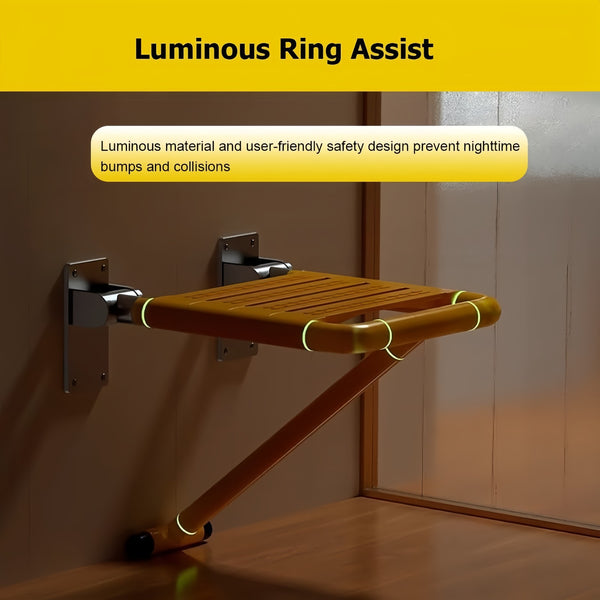 Foldable Wall-Mount Shower Seat Shower Chair Bath Stool for Elderly Disabled AU