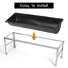 1m Sheep Goat Cattle Water Feed Trough Livestock Farm Feeder Tray with Bracket