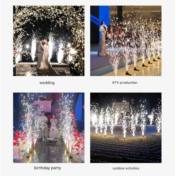 2Pcs Hand Held Cold Fountain Wedding Sparkler Shooter Chrimas Party Decoration