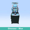 2pcs Travel Seat for Kids Toddlers Ride-On Suitcase Flight Child Carrier