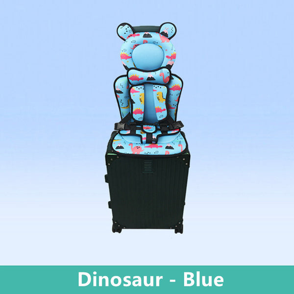 2pcs Travel Seat for Kids Toddlers Ride-On Suitcase Flight Child Carrier