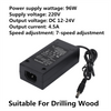 Electric Bench Drill 7 Speed Drilling Machine w/ 10pcs  2.0-6.0 mm Drill Bits