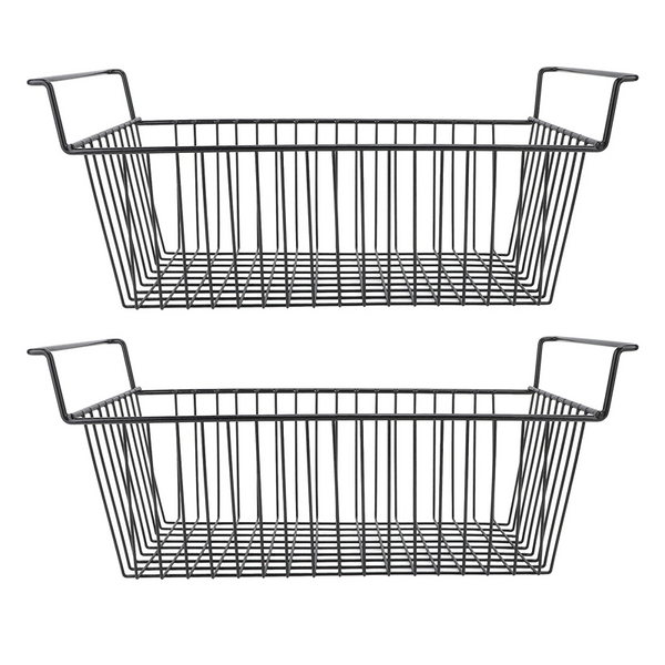 2X Freezer Organizer Bins Stackable Deep Freezer Organizer Bins W/ Handle AU