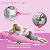 Pregnancy Mattress Inflatable Pillow Full Body Maternity Airbed with Hole Gifts