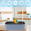 Automatic ABS Bird Bath Shower with Circulating Faucet Parrot Bathtub Cockatiel
