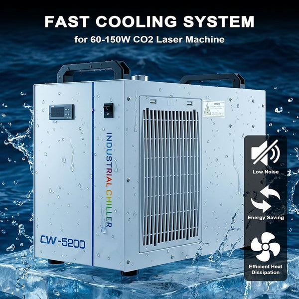 6L Industrial Water Chiller 0.81HP Water Cooling System for CO2 Laser Engraving